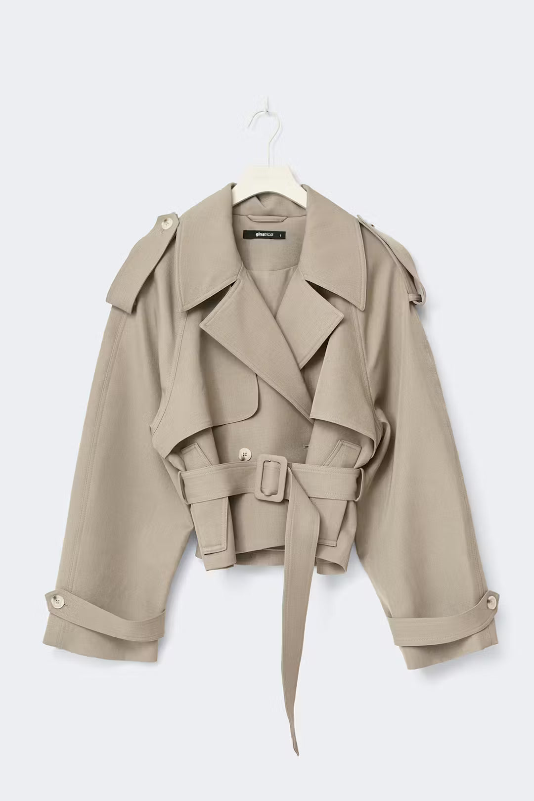 Gina Tricot | Short Belted Trench Coat - Beige