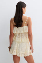 Gina Tricot | Lace Mini Skirt - Cream