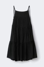 Gina Tricot | Flowy Strap Detail Dress - Black