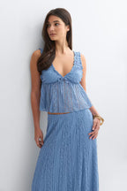 Gina Tricot | Lace Top - Endless sky
