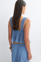 Gina Tricot | Lace Top - Endless sky