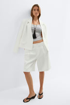 Gina Tricot | Bermuda Shorts - White
