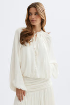 Gina Tricot | Drapy Top - White
