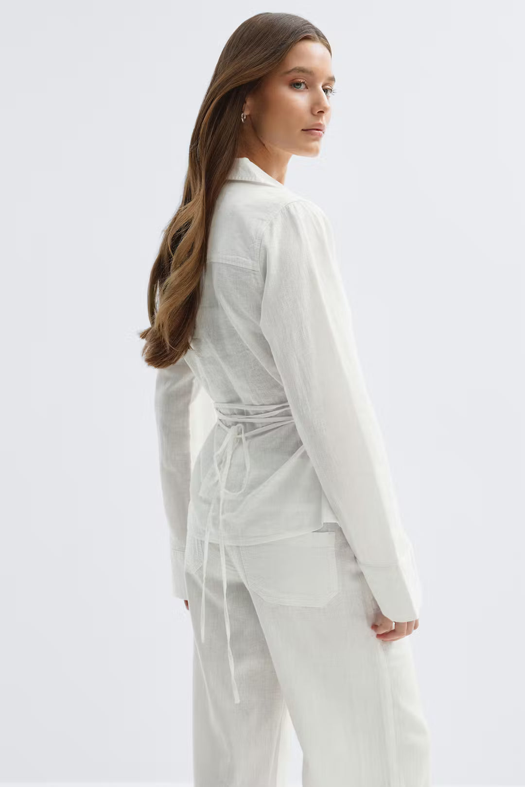 Gina Tricot | Linen Blend Shirt - White