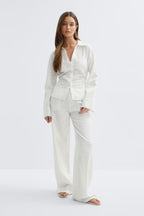 Gina Tricot | Linen Blend Shirt - White