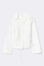 Gina Tricot | Linen Blend Shirt - White