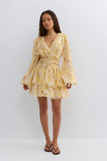 Gina Tricot | Mini Dress - Yellow Flower
