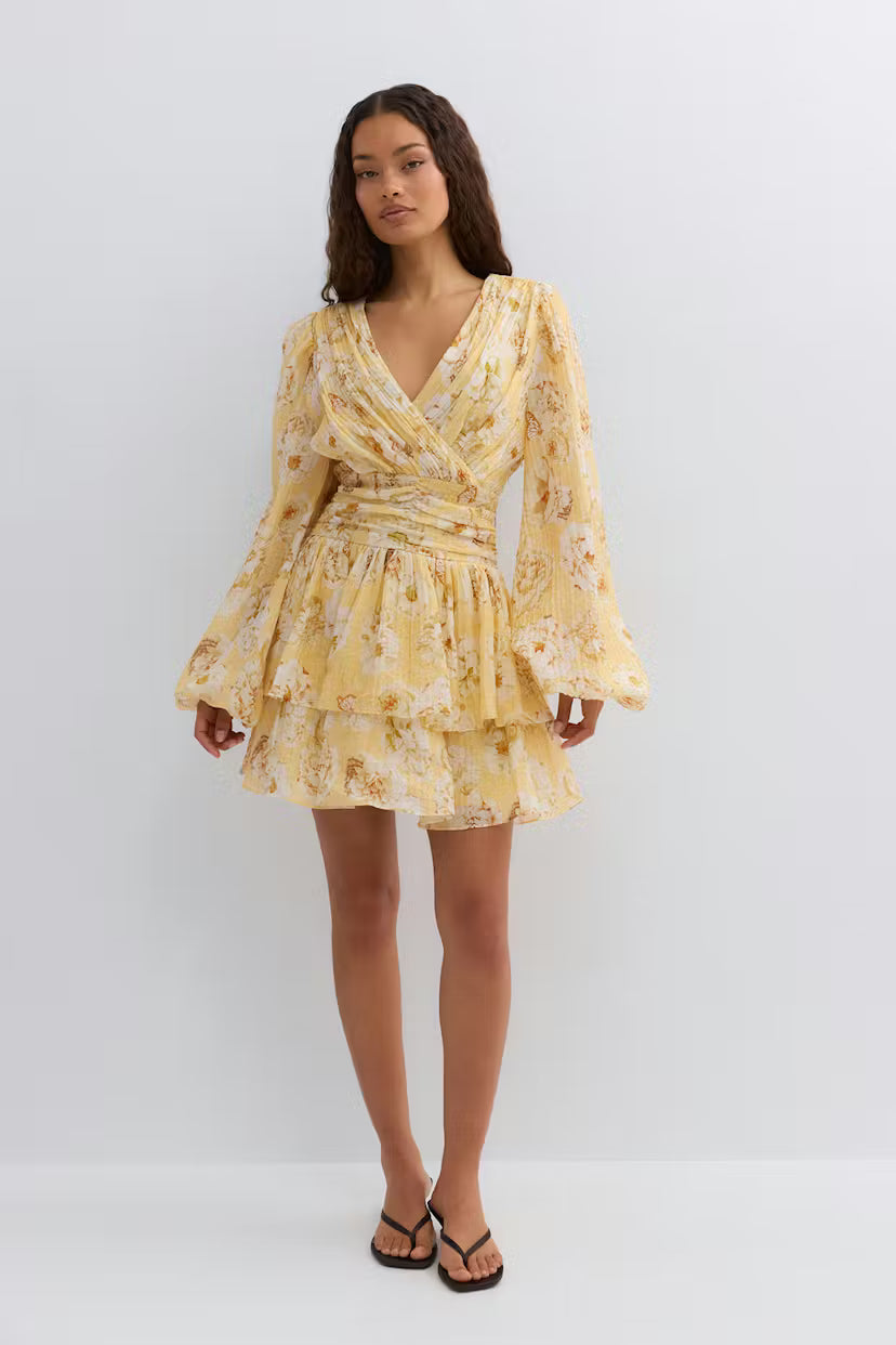 Gina Tricot | Mini Dress - Yellow Flower