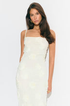 Gina Tricot | Embroidery Maxi Dress - White