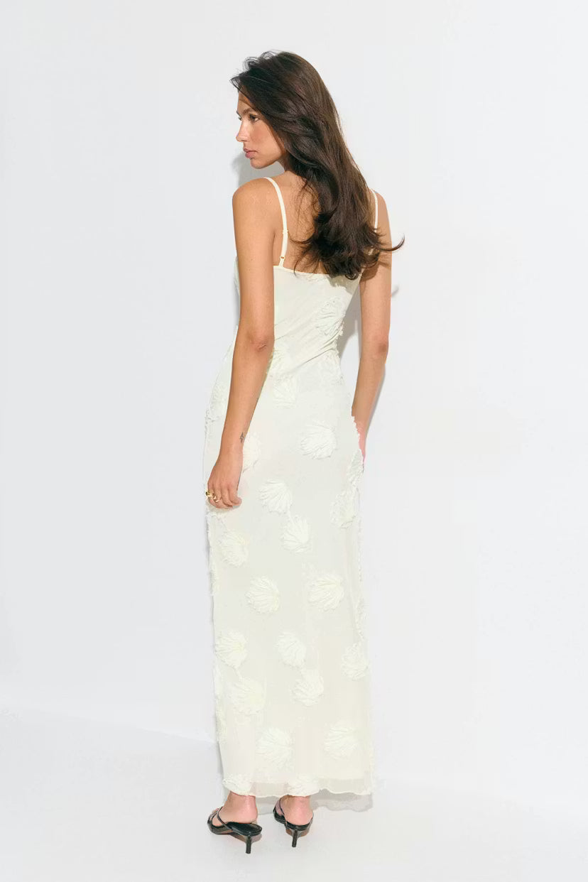 Gina Tricot | Embroidery Maxi Dress - White