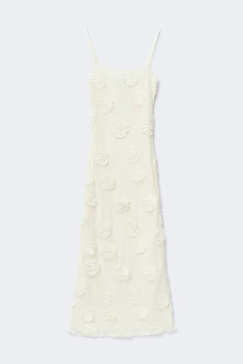 Gina Tricot | Embroidery Maxi Dress - White