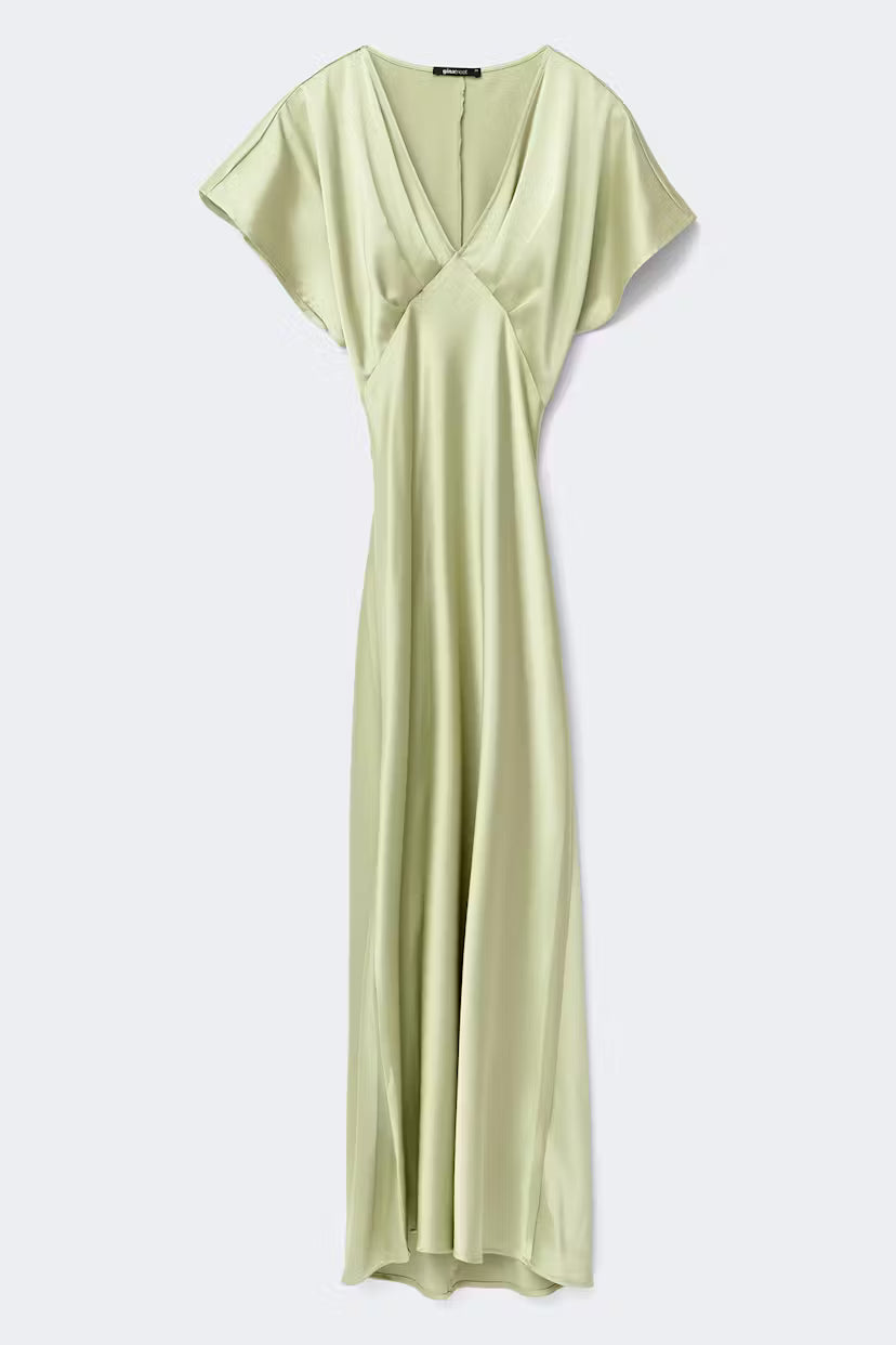 Gina Tricot | Satin Maxi Dress - Winter Pear