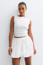 Gina Tricot | Embroidery Skirt – White