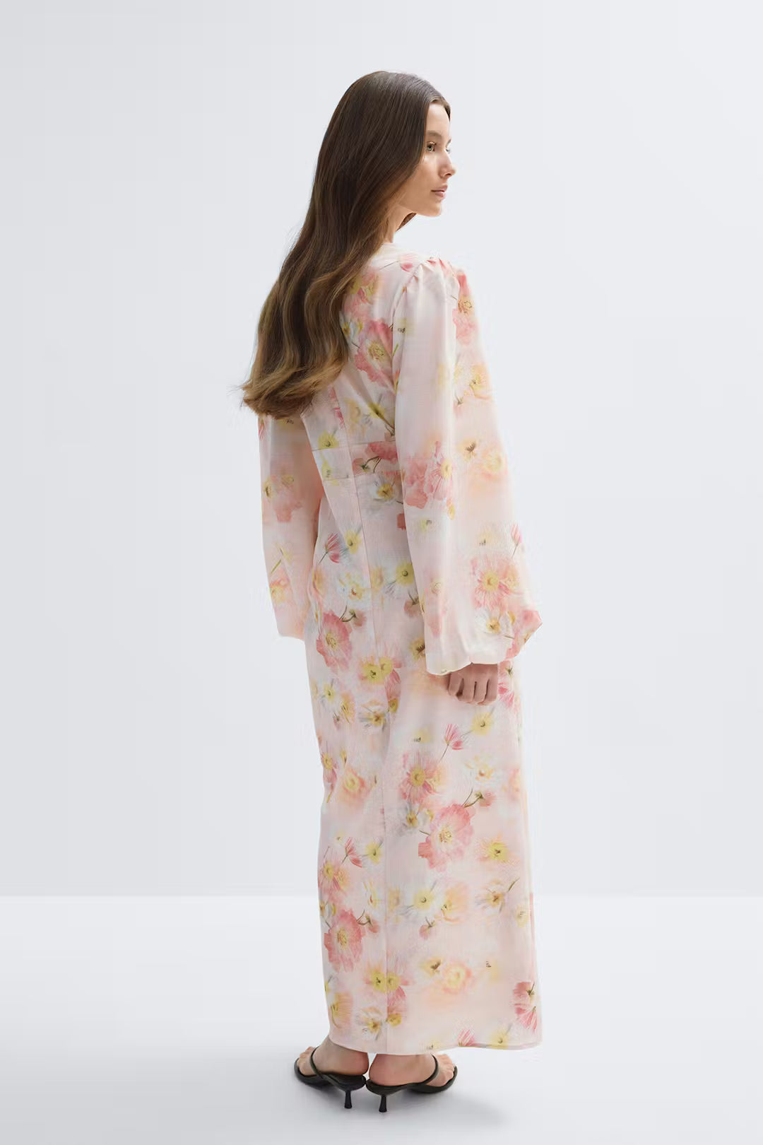 Gina Tricot Balloon Sleeve Dress - Pink