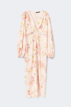 Gina Tricot Balloon Sleeve Dress - Pink