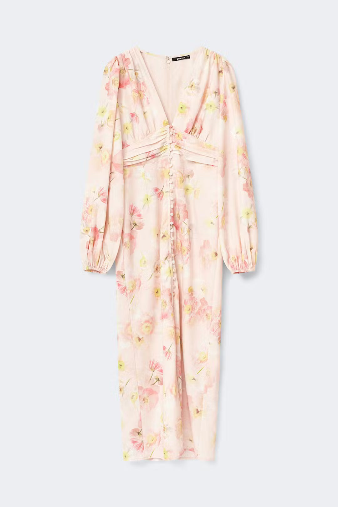 Gina Tricot Balloon Sleeve Dress - Pink