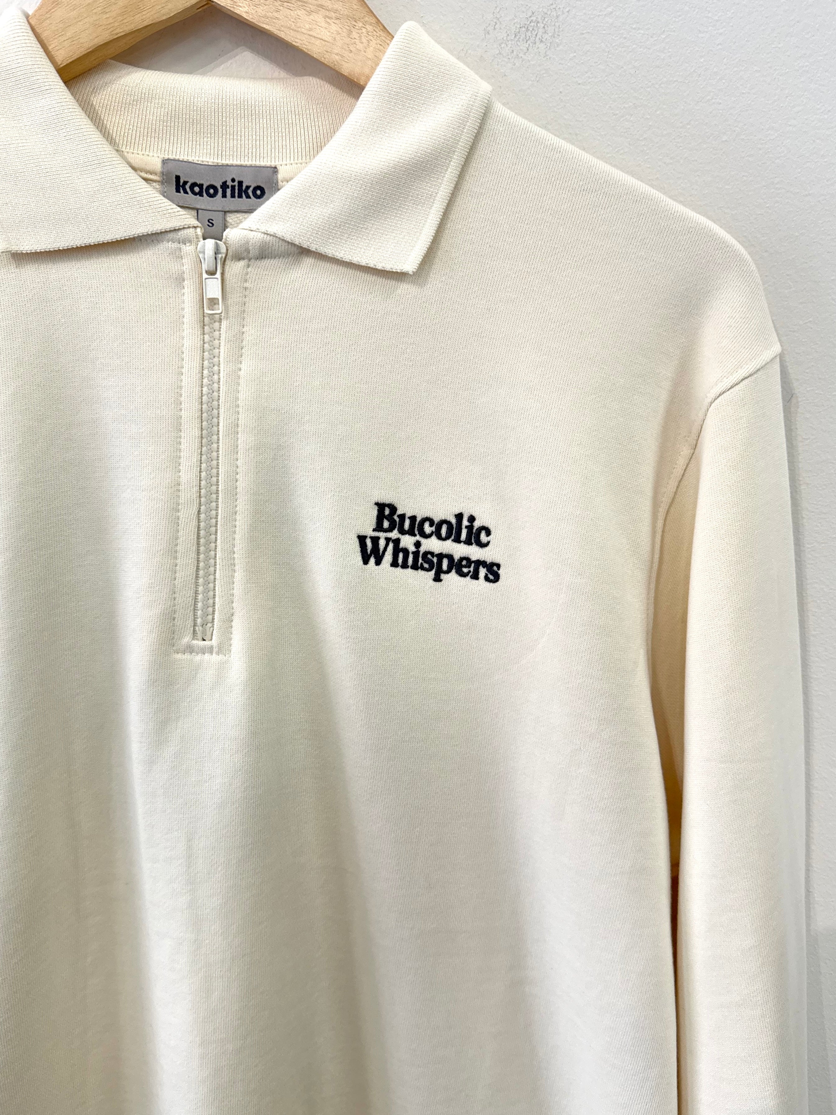 Kaotiko | Bucolic Whispers Zip-up Sweater - Ivory