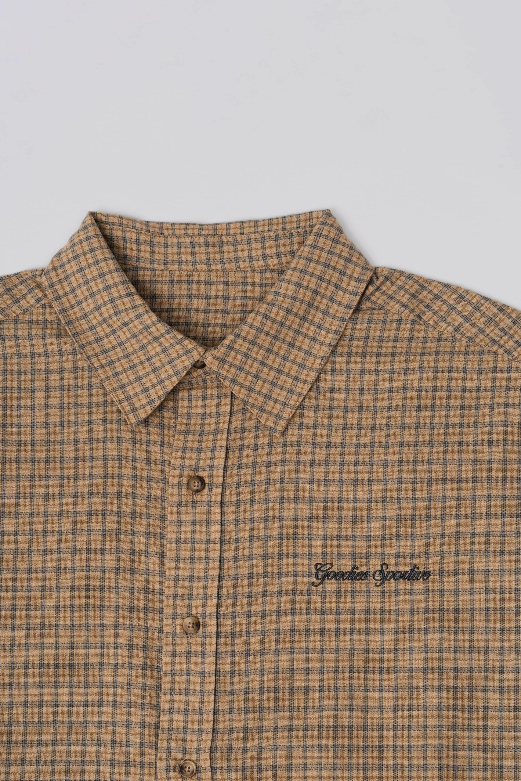 Goodies Sportive Moss Boxy Shirt - Brown/Caramel