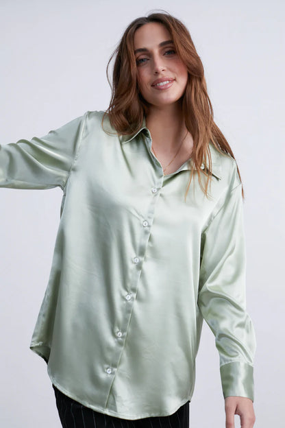 24 colours Shiny blouse - Green