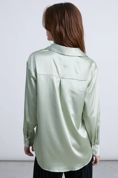 24 colours Shiny blouse - Green