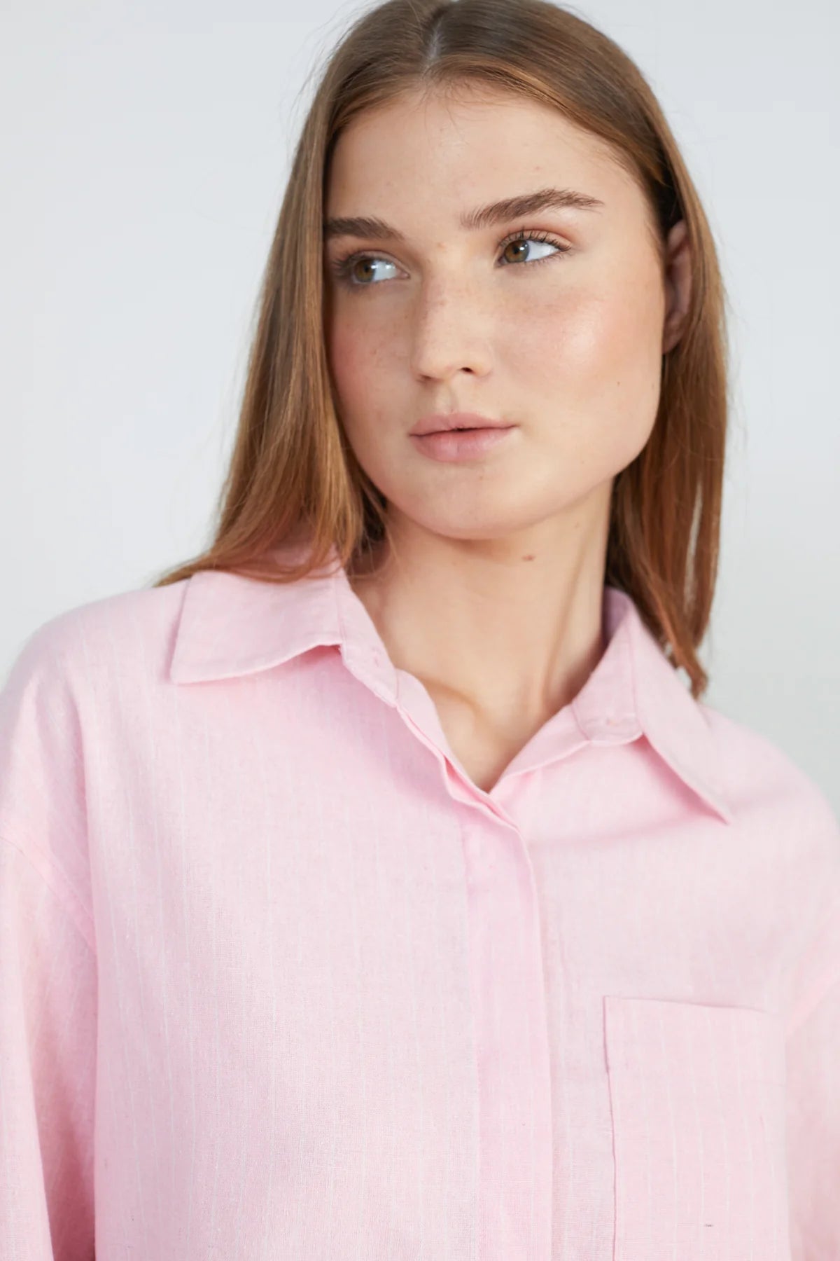24 Colours Oversized Shirt - Pink - Kubanna