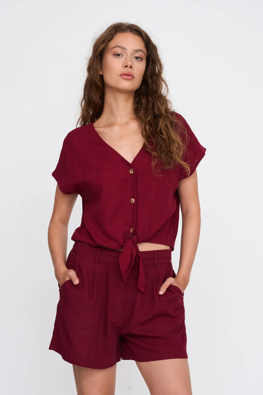 24 Colours Blouse - Bordeaux
