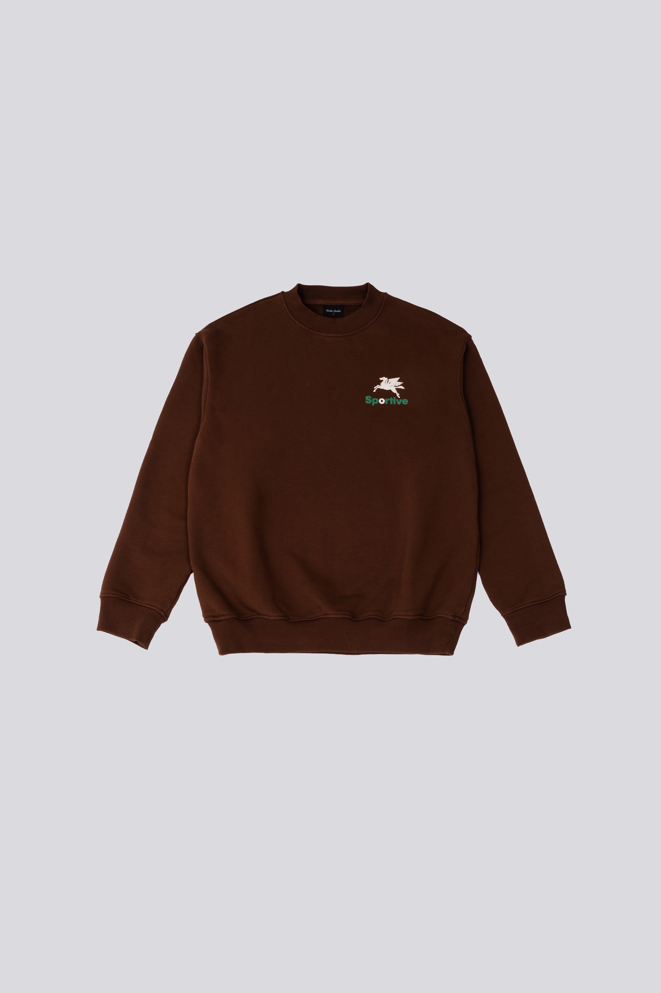 Goodies Sportive | 550G Pegasus Crewneck - Chocolate