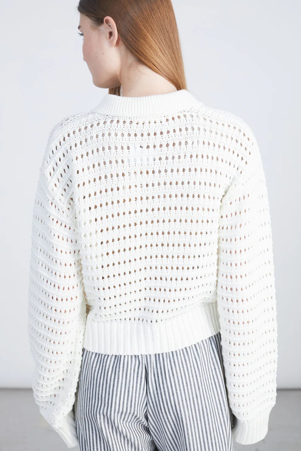24 Colours Knitted cardigan - Offwhite - Kubanna