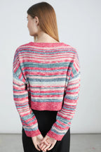 24 Colours Knitted sweater - Pink mix - Kubanna