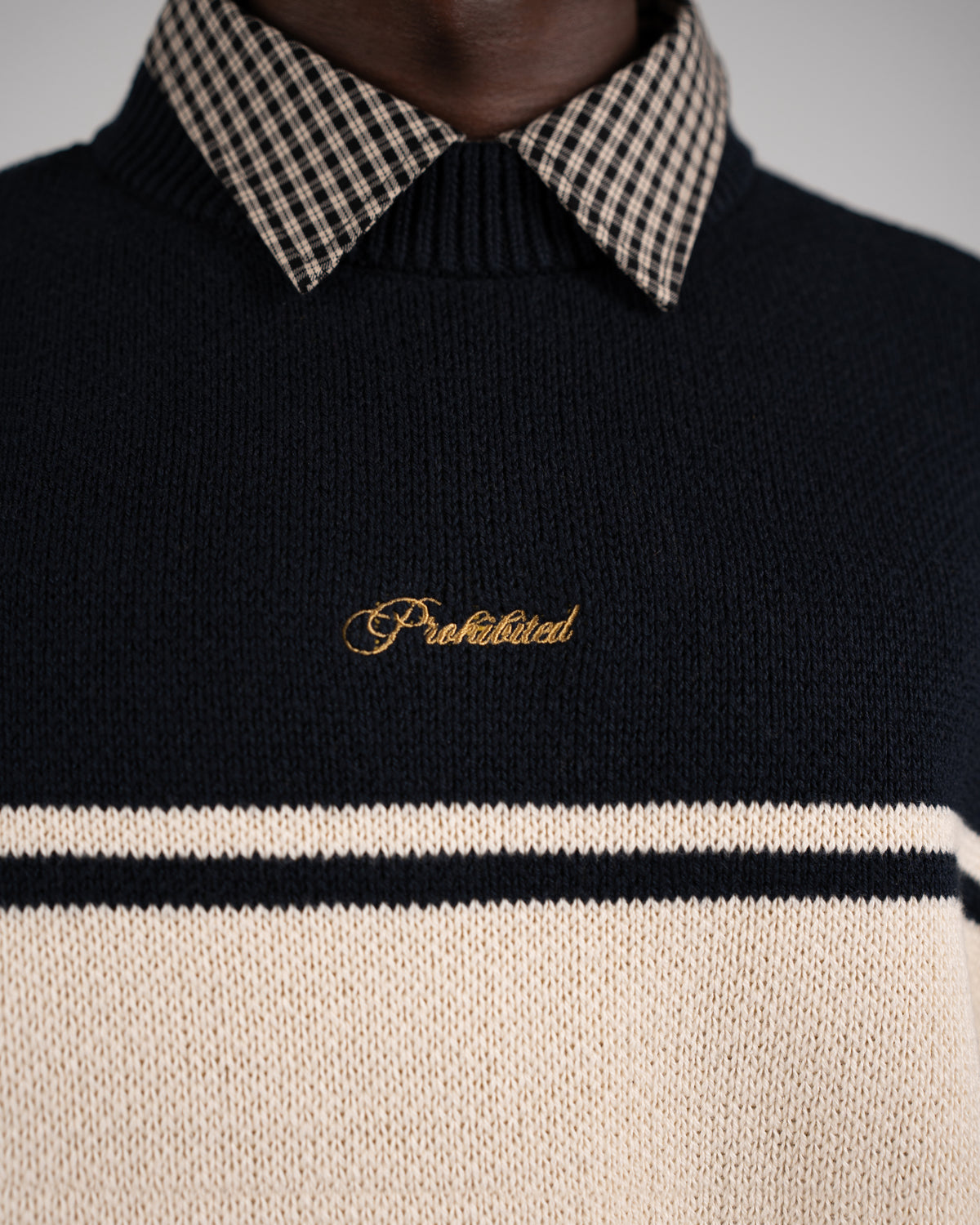 Prohibited | Kicker Knit Sweater - Navy