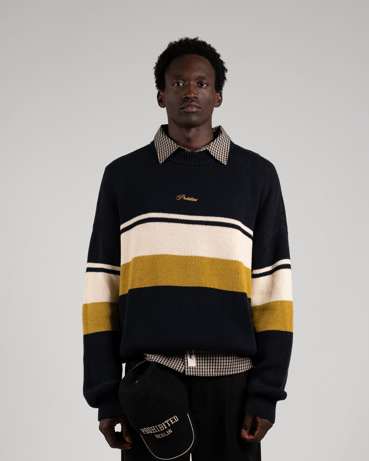 Prohibited | Kicker Knit Sweater - Navy
