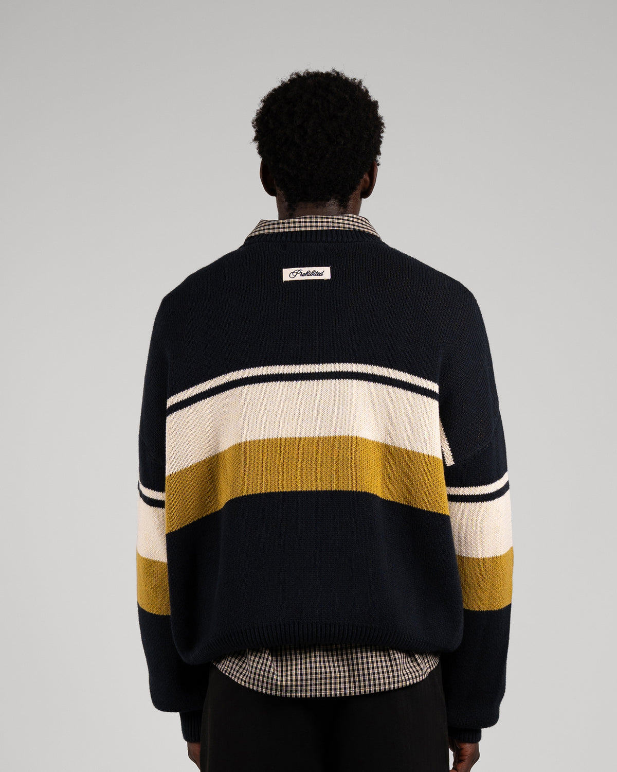 Prohibited | Kicker Knit Sweater - Navy