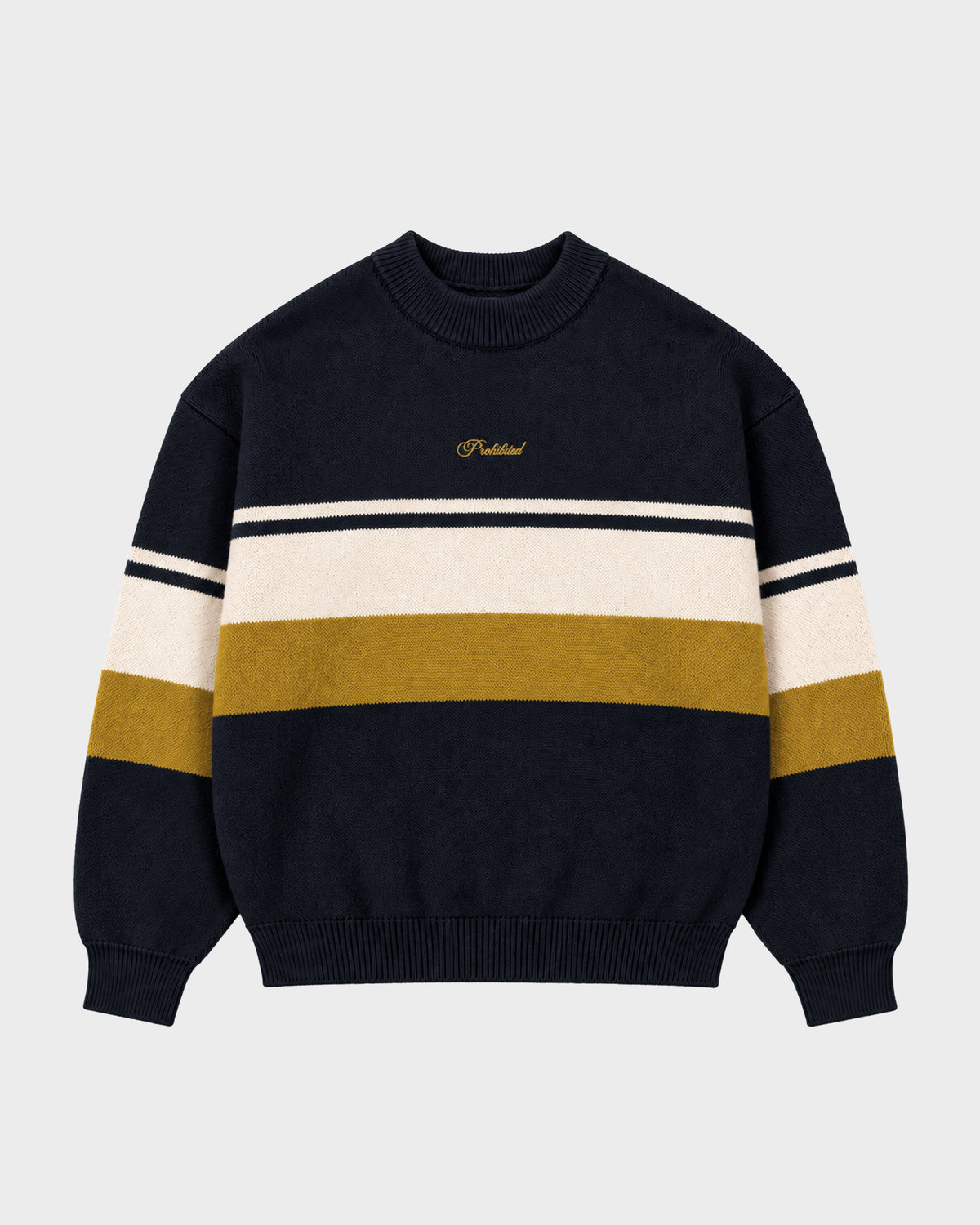 Prohibited | Kicker Knit Sweater - Navy