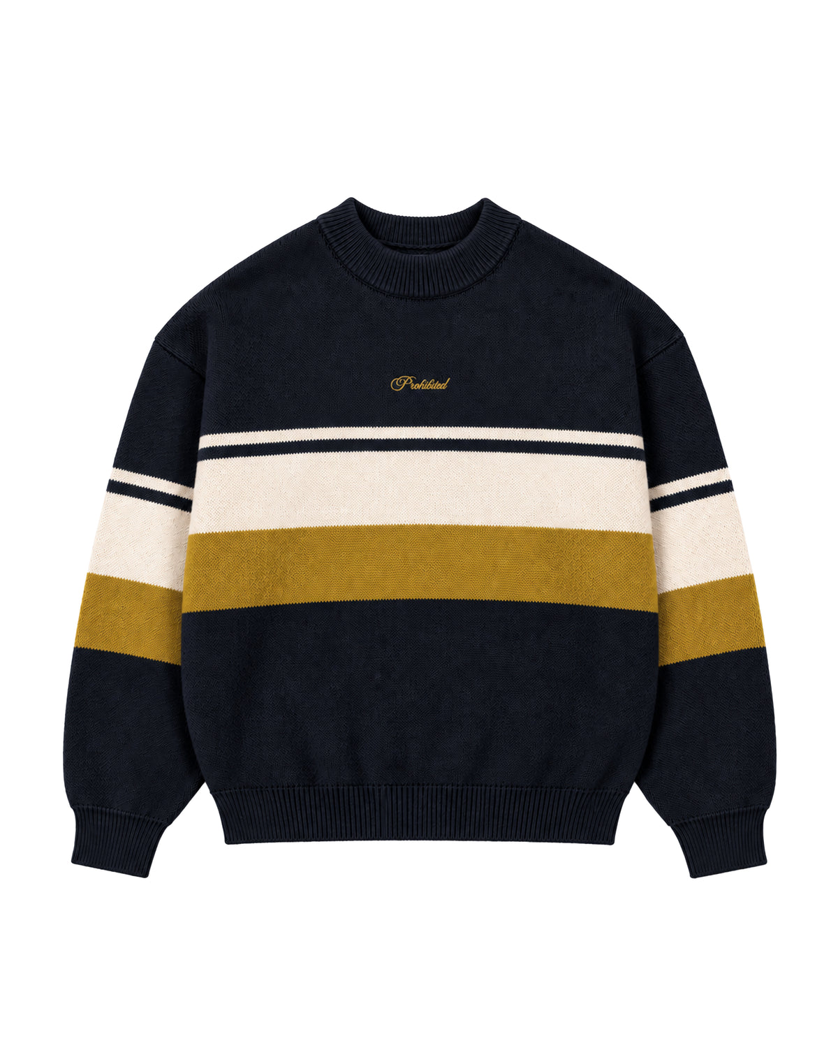 Prohibited | Kicker Knit Sweater - Navy