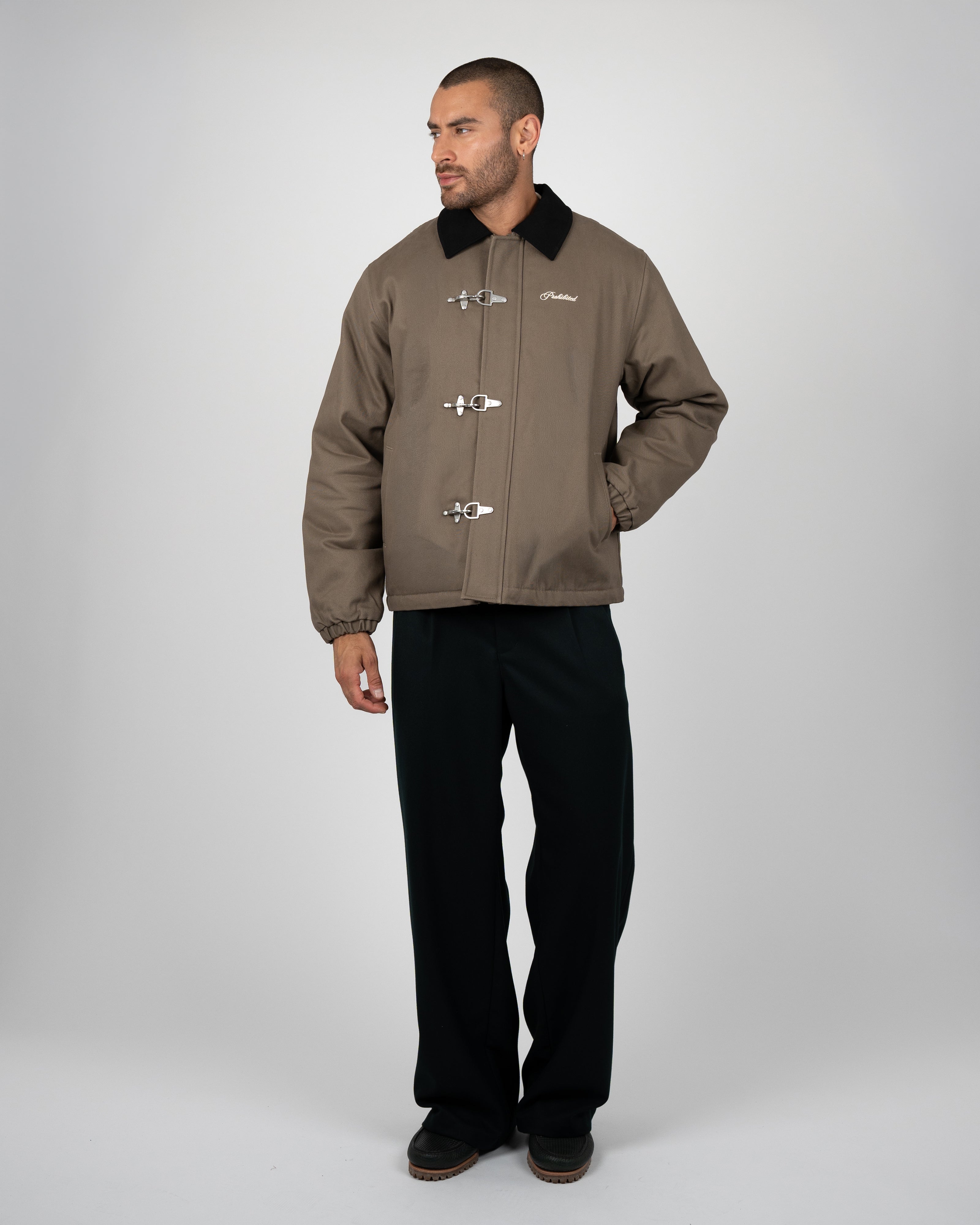 Prohibited | Back In The Days Jacket - Ash Green - Kubanna