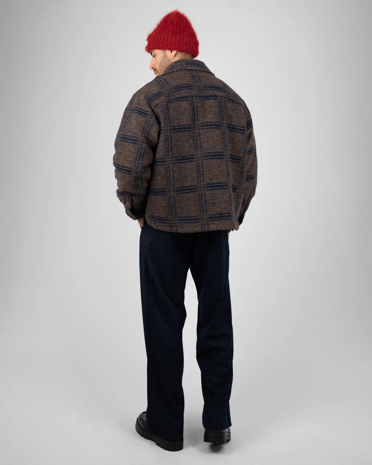Prohibited | Back Again Flannel Overshirt - Brown/Blue