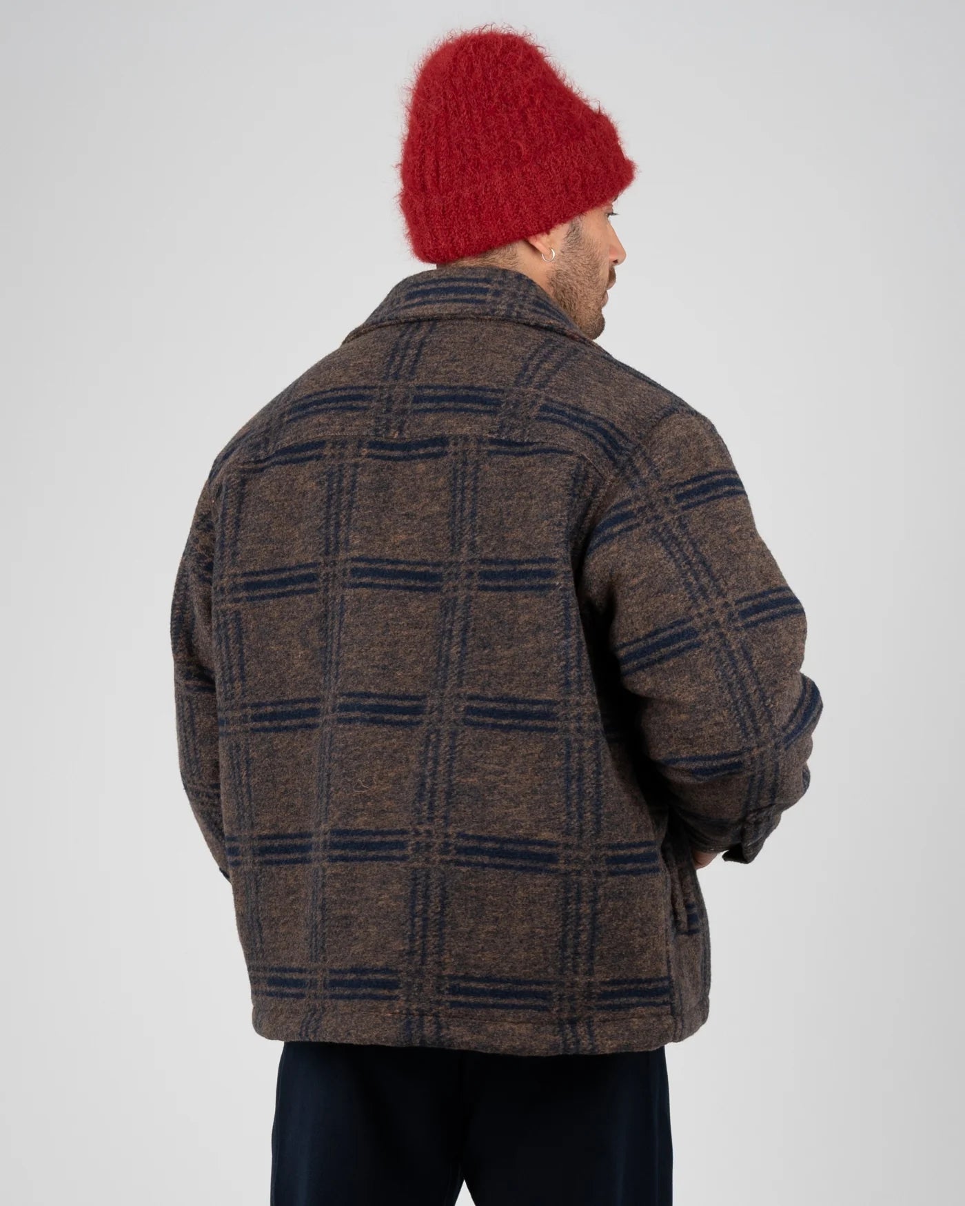 Prohibited | Back Again Flannel Overshirt - Brown/Blue