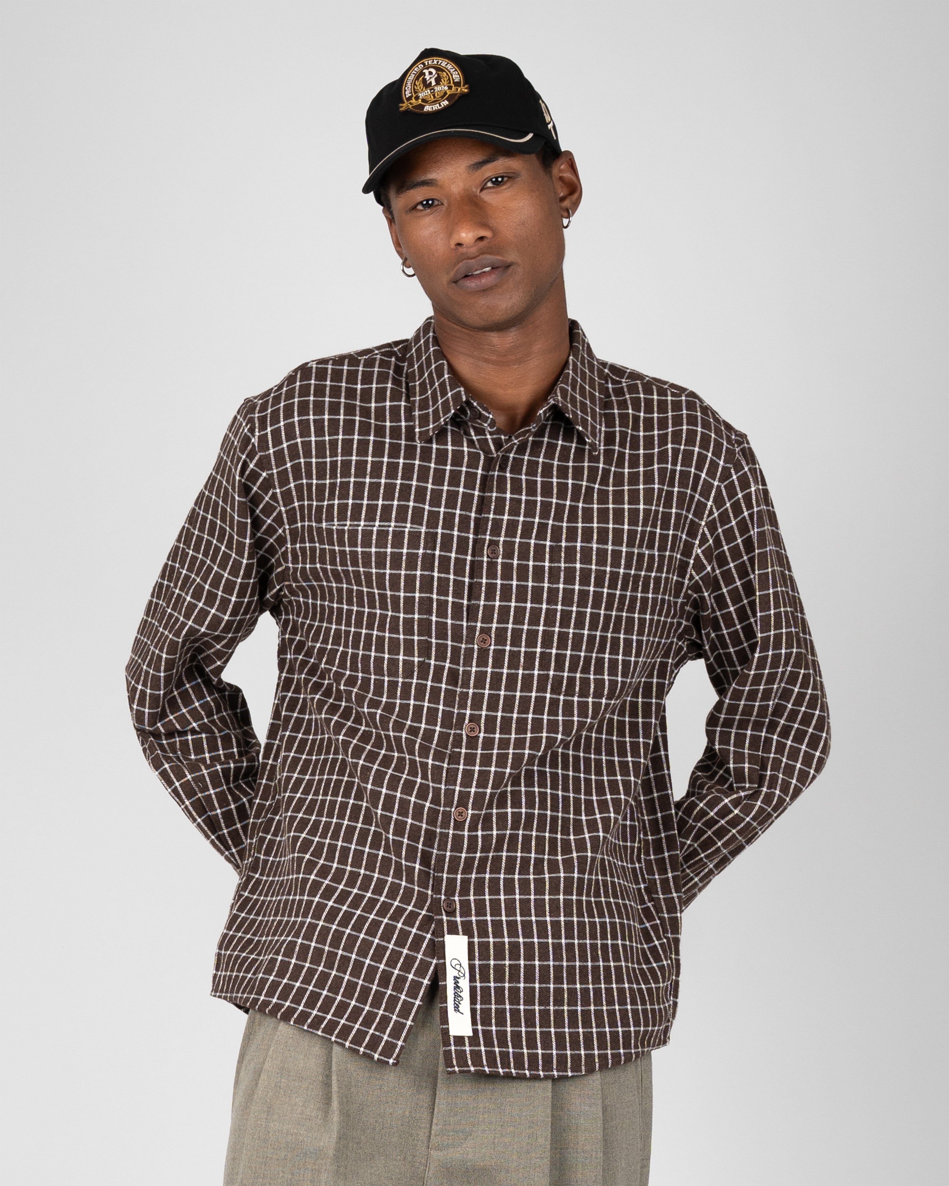 Prohibited | Seasoned Flannel Shirt - Brown - Kubanna