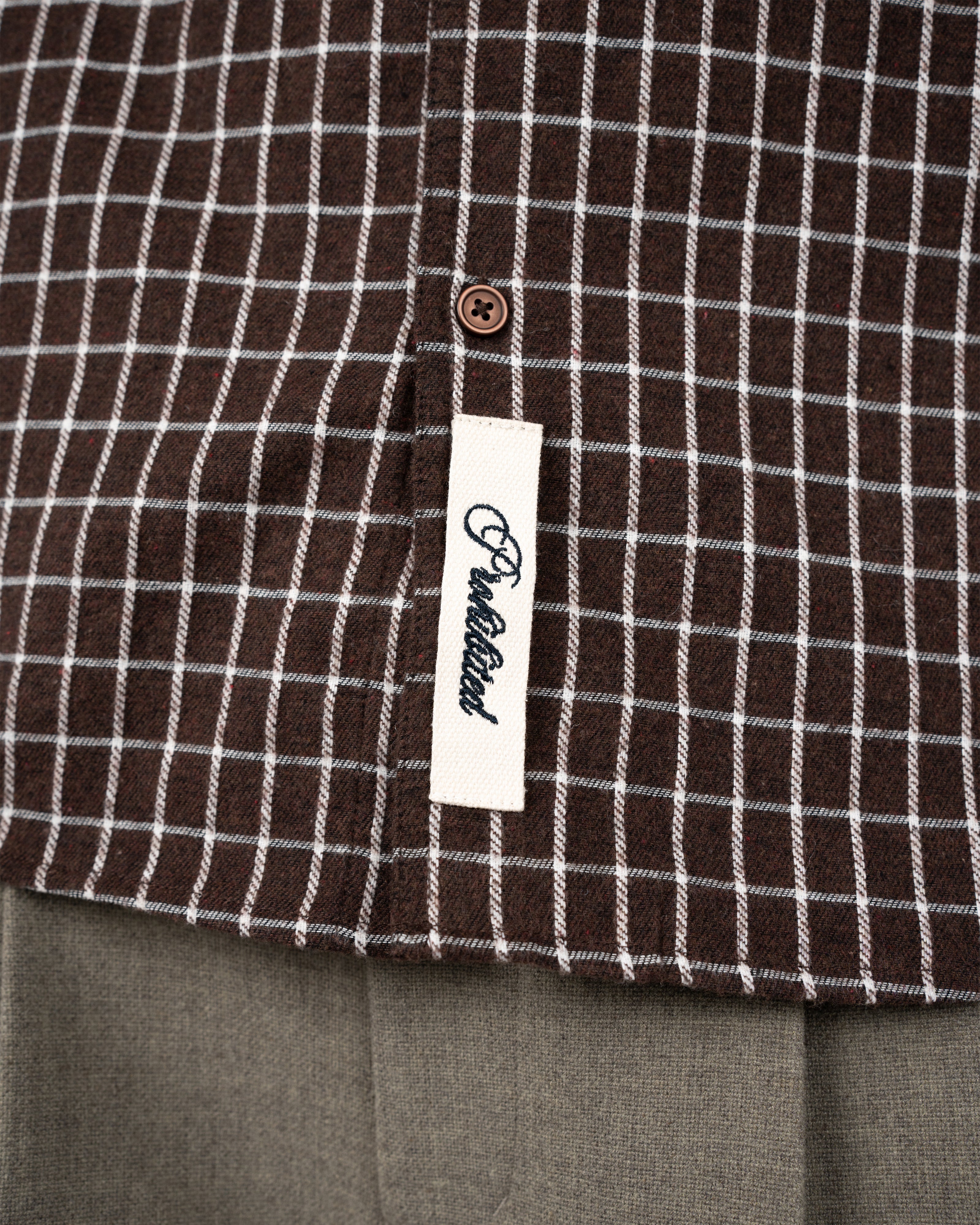 Prohibited | Seasoned Flannel Shirt - Brown - Kubanna