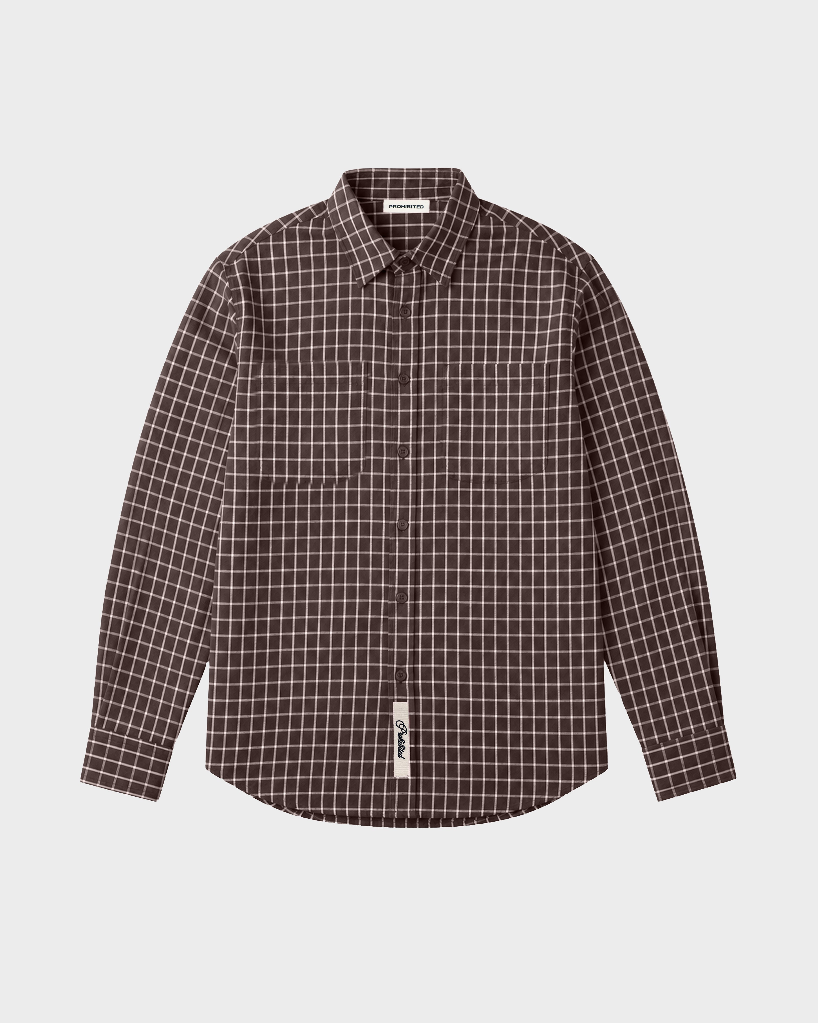 Prohibited | Seasoned Flannel Shirt - Brown - Kubanna