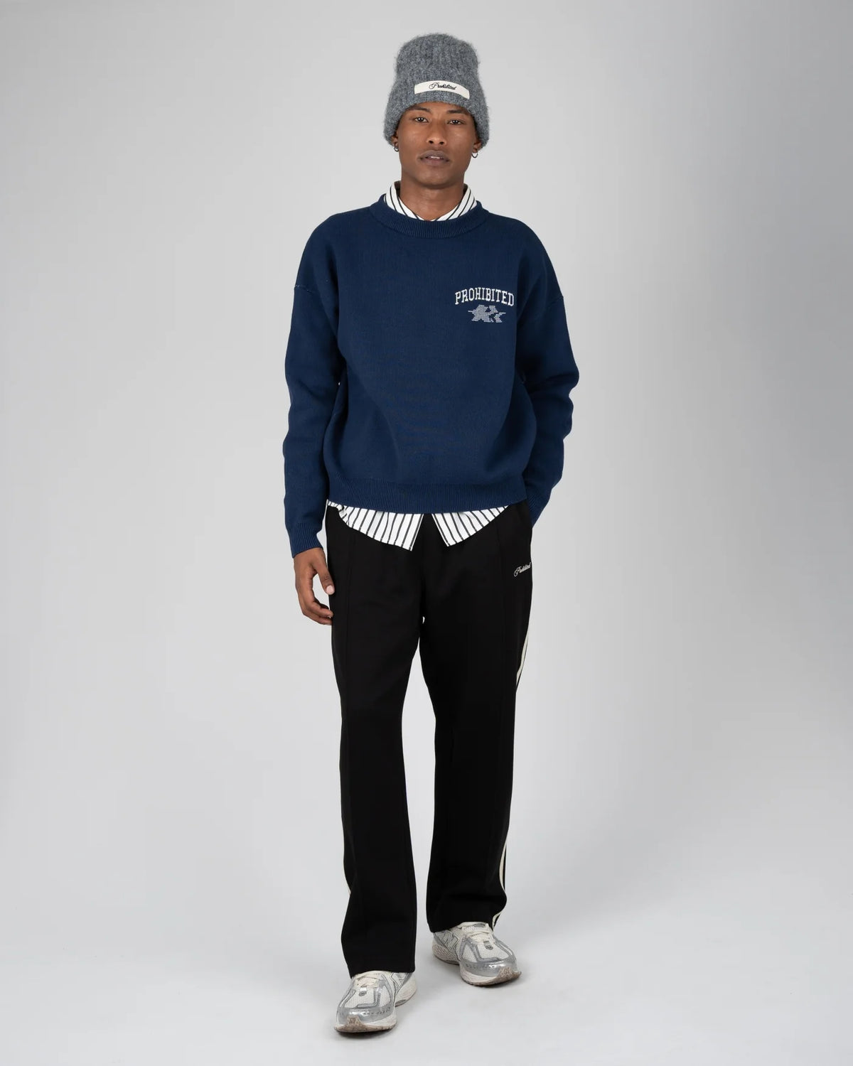 Prohibited | Avantgarde Knit Sweater - Navy