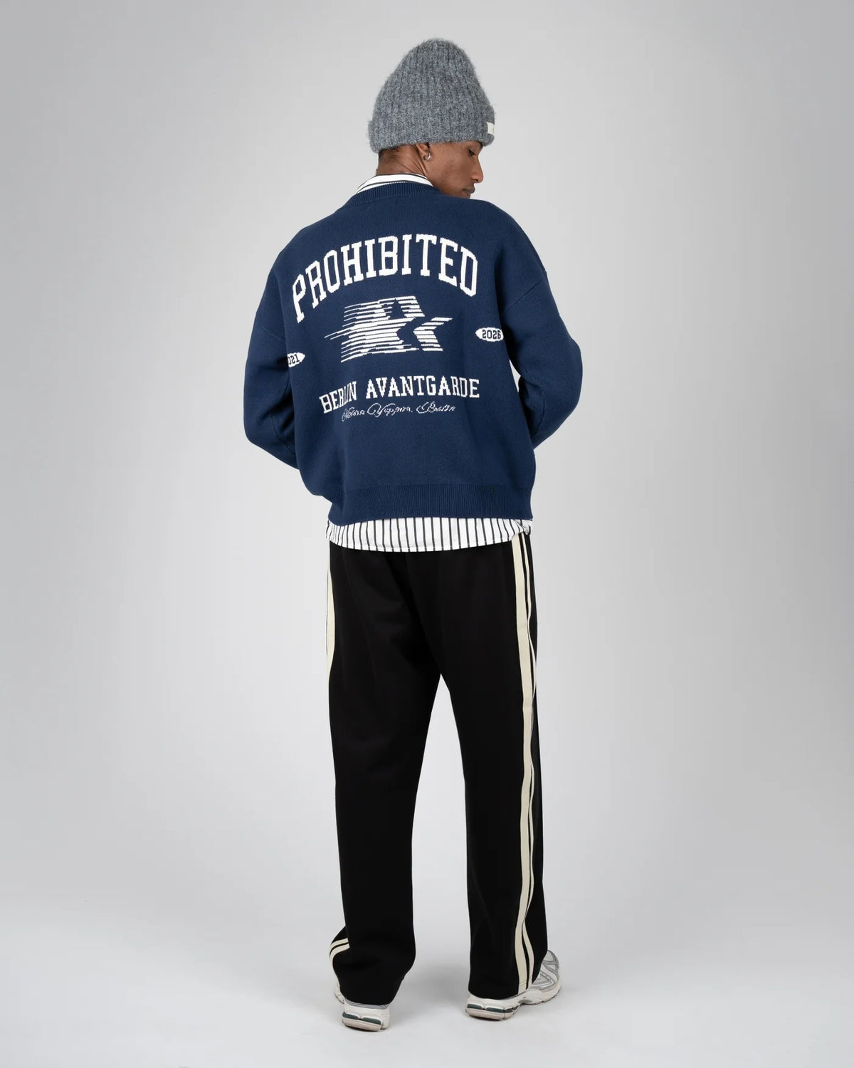 Prohibited | Avantgarde Knit Sweater - Navy