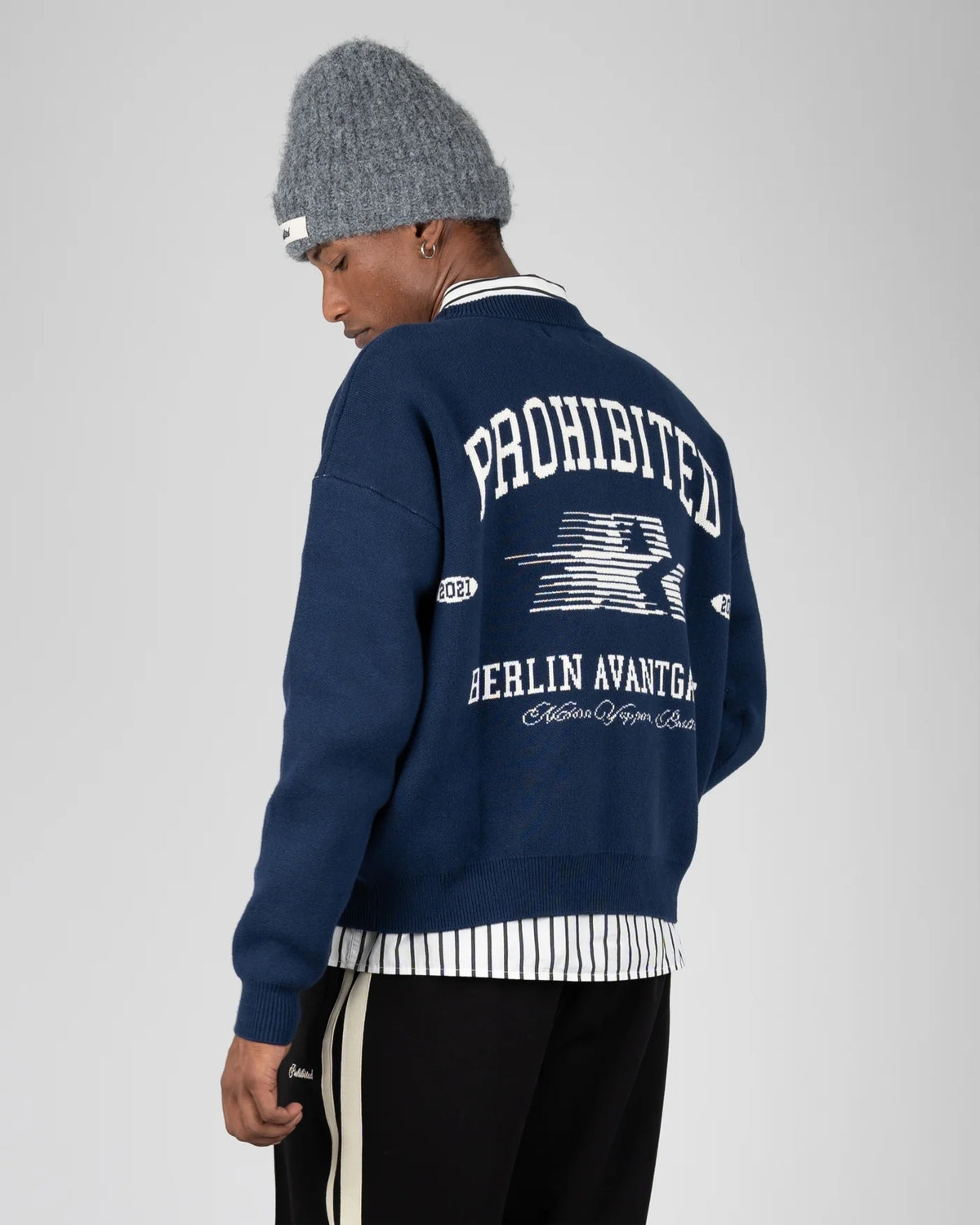 Prohibited | Avantgarde Knit Sweater - Navy