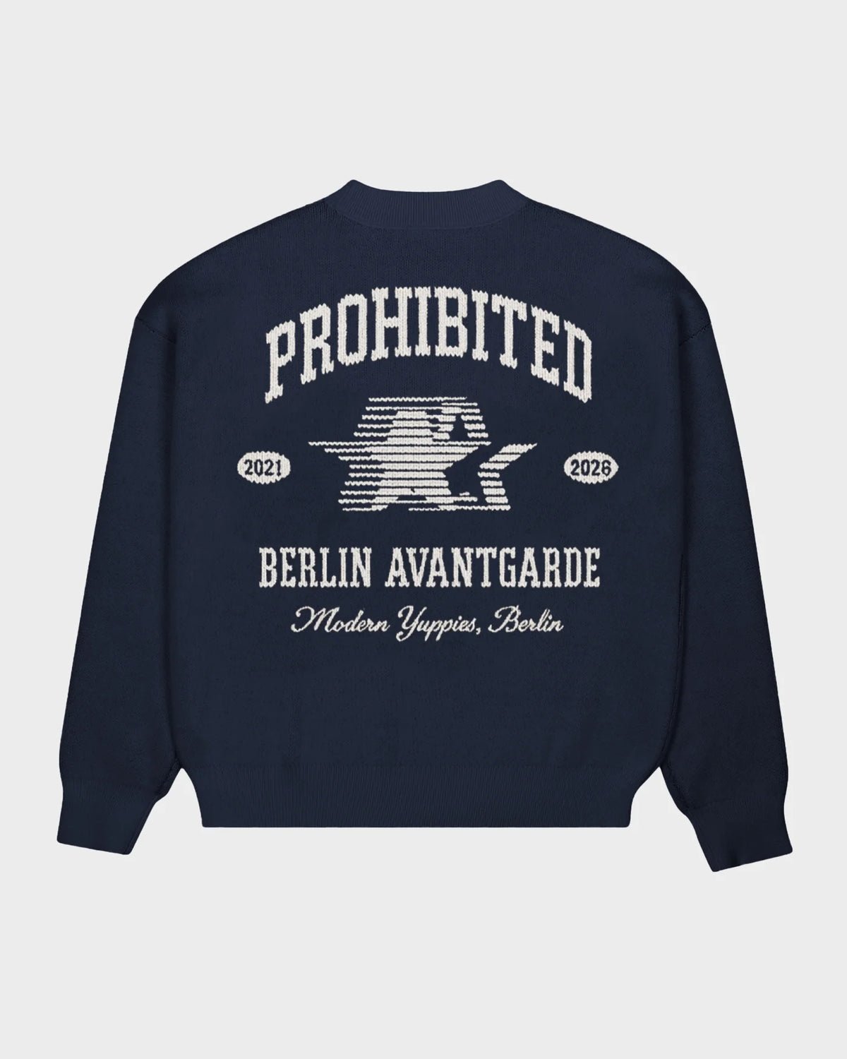 Prohibited | Avantgarde Knit Sweater - Navy