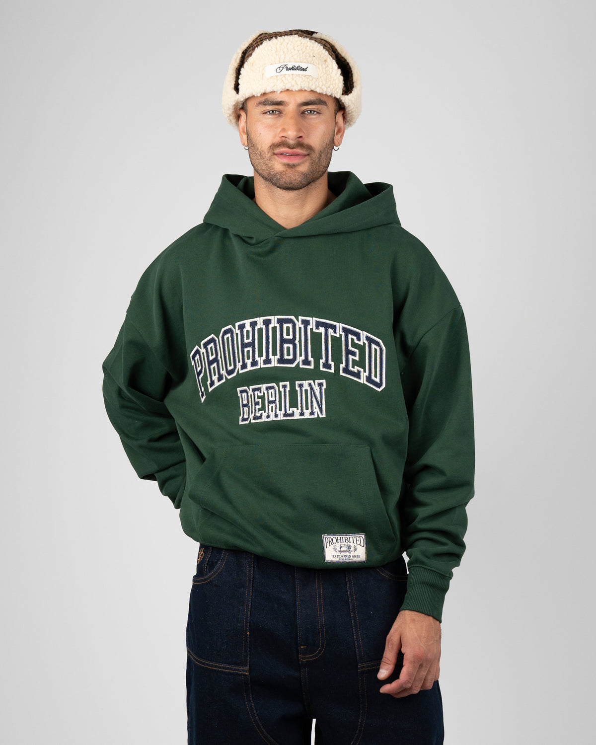 Prohibited | College Hoodie - Green - Kubanna