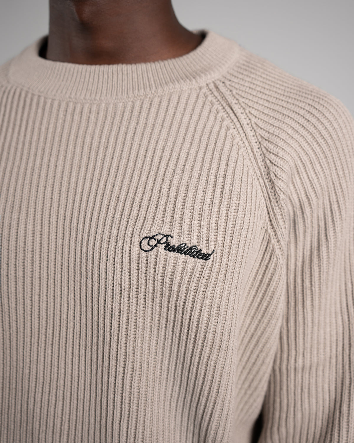 Prohibited | Campus Knit Sweater - Grey