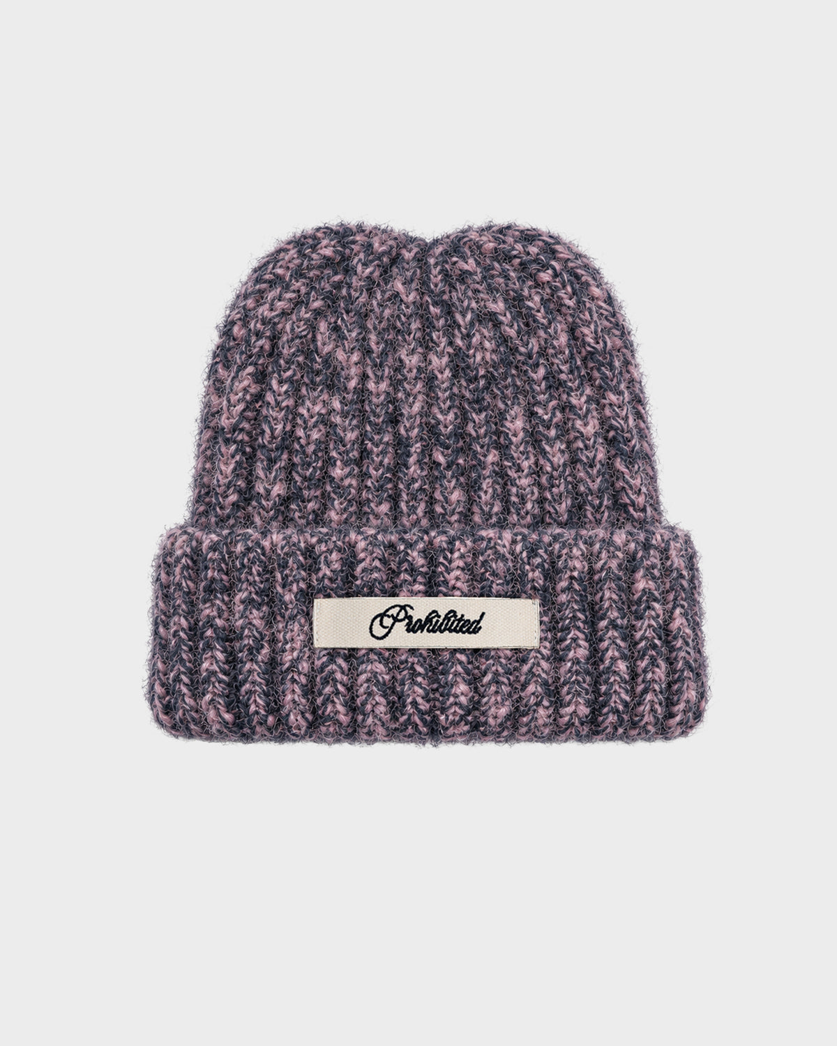 Prohibited | Winter Knit Beanie - Rose/blue