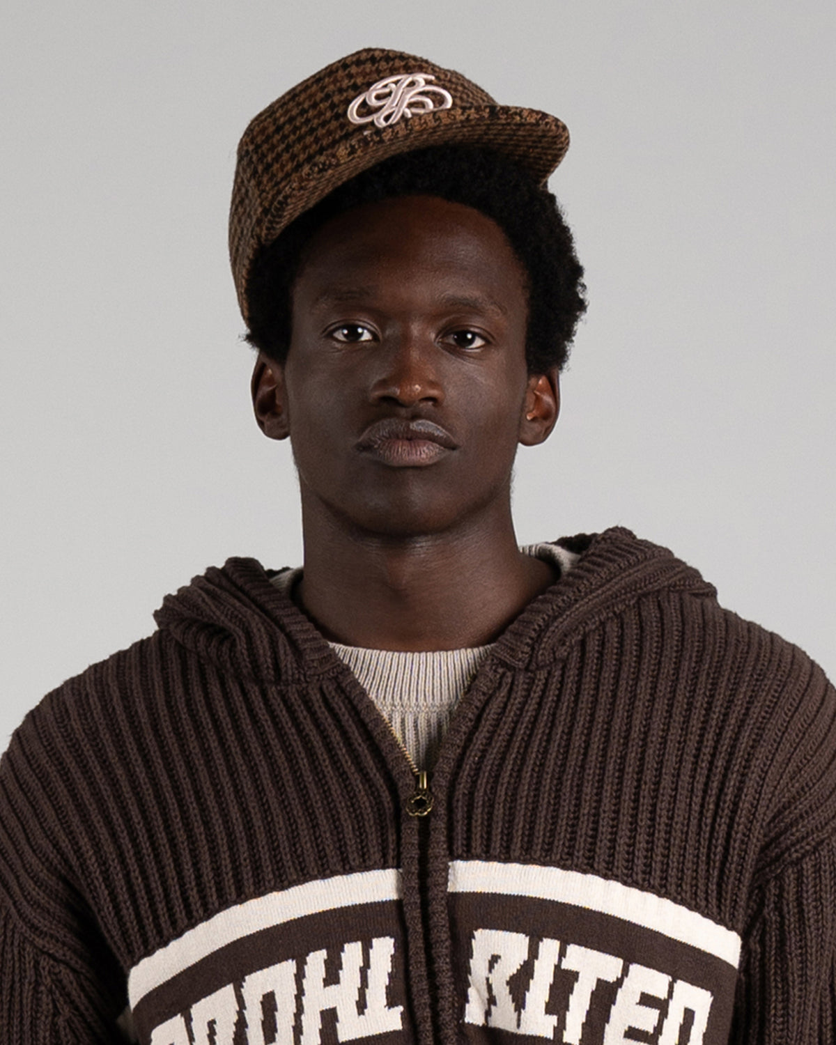 Prohibited | Double P Cap - Checkered Brown