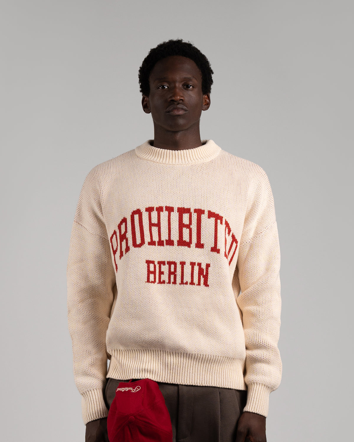 Prohibited | Varsity Knit Sweater - Off-white
