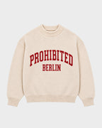 Prohibited | Varsity Knit Sweater - Off-white